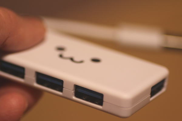 エレコム USB3.0 ハブ 4ポート バスパワー コンパクト ホワイト
