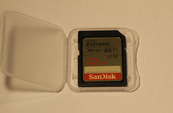 UHS-I U3 V30 SanDisk Extreme SDSDXVE-032G-GHENN